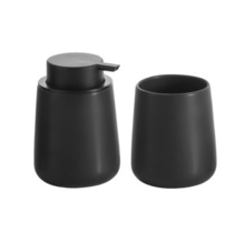 Sæt m/sæbedispenser og tandkrus - REN